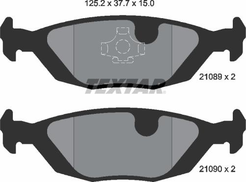 Textar 2108902 - Колодки тормозные дисковые компл. 900 I (AC4, AM4),900   (AC4, AM4),900 (AC4, AM4),900 I Cabriolet,9 autosila-amz.com