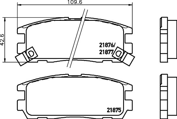 Textar 2187503 - Тормозные колодки, дисковые, комплект autosila-amz.com