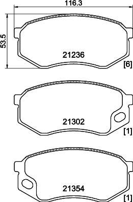 Textar 2123601 - Тормозные колодки, дисковые, комплект autosila-amz.com