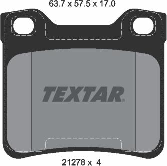 Textar 89002200 - Дисковый тормозной механизм, комплект autosila-amz.com