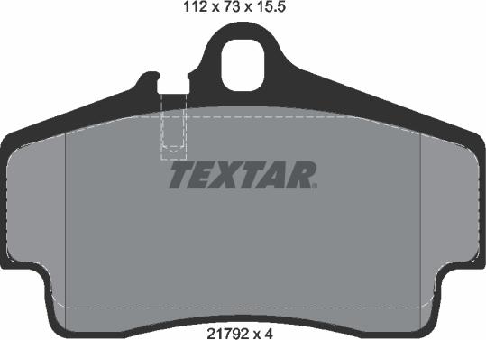 Textar 2179203 - Тормозные колодки, дисковые, комплект autosila-amz.com