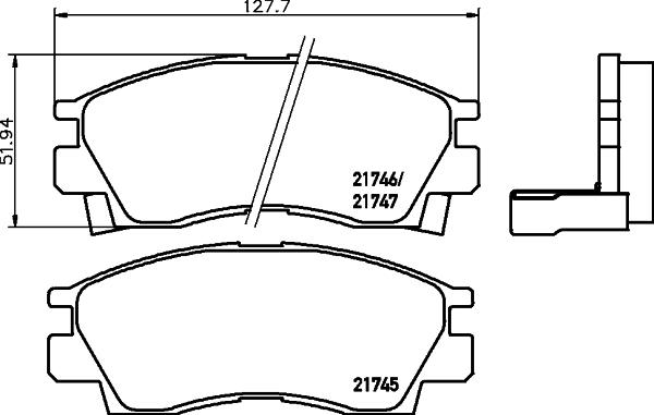 Textar 2174501 - Тормозные колодки, дисковые, комплект autosila-amz.com