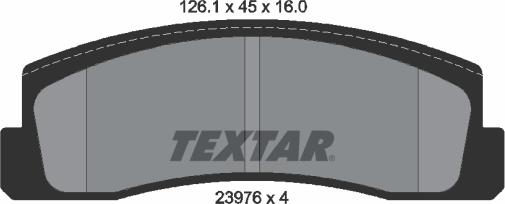 Textar 2397601 - Тормозные колодки, дисковые, комплект autosila-amz.com