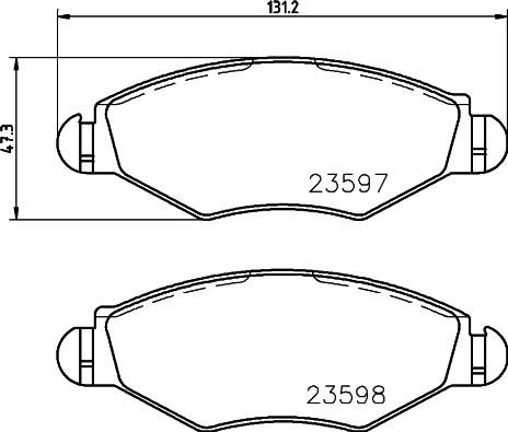 Textar 2359705 - Тормозные колодки, дисковые, комплект autosila-amz.com