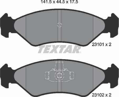 Textar 89004900 - Дисковый тормозной механизм, комплект autosila-amz.com