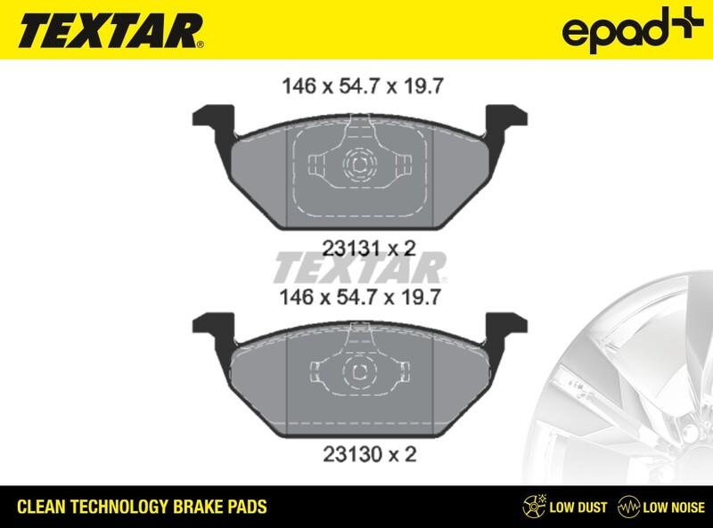 Textar 2313001CP - Тормозные колодки, дисковые, комплект autosila-amz.com