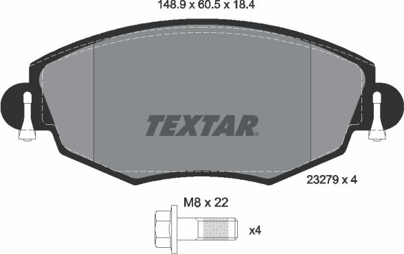 Textar 89006100 - Дисковый тормозной механизм, комплект autosila-amz.com