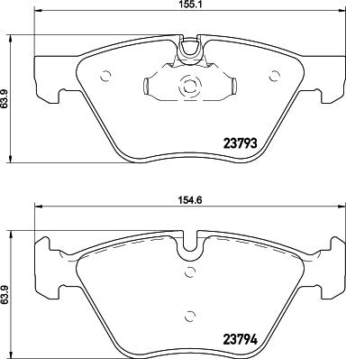 Textar 2379305 - Тормозные колодки, дисковые, комплект autosila-amz.com