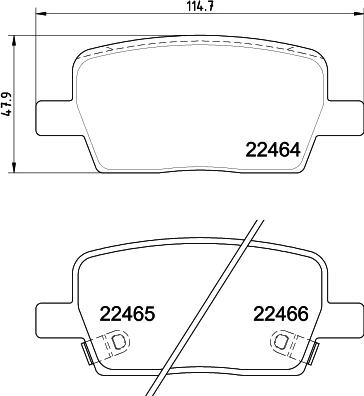 Textar 2246403 - Тормозные колодки, дисковые, комплект autosila-amz.com