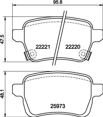 Textar 2222004 - Тормозные колодки, дисковые, комплект autosila-amz.com