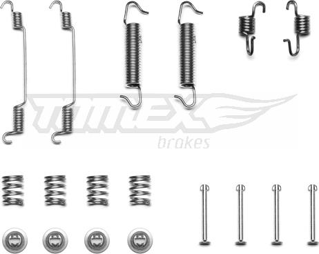 TOMEX brakes TX 40-47 - Комплектующие, барабанный тормозной механизм autosila-amz.com