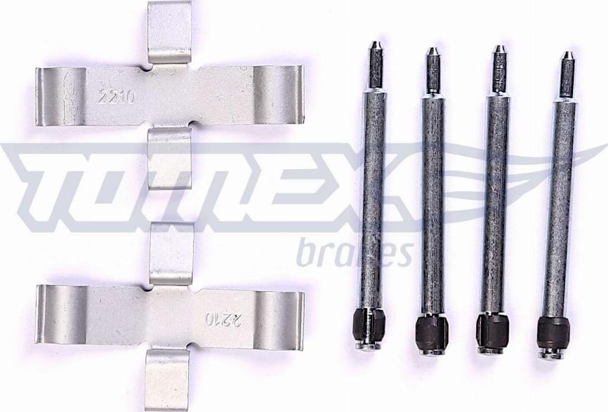 TOMEX brakes TX 43-25 - Комплектующие для колодок дискового тормоза autosila-amz.com