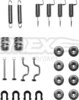 TOMEX brakes TX 42-09 - Комплектующие, барабанный тормозной механизм autosila-amz.com