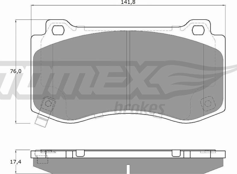 TOMEX brakes TX 19-95 - Тормозные колодки, дисковые, комплект autosila-amz.com