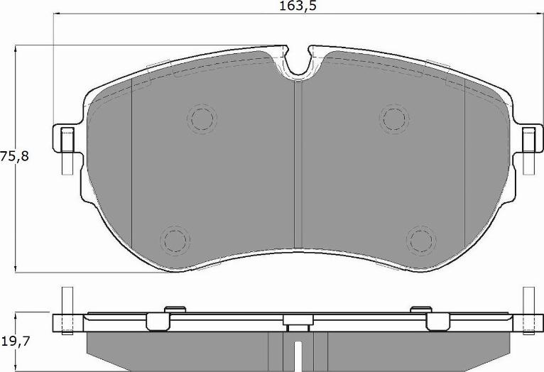 TOMEX brakes TX 19-13 - Тормозные колодки, дисковые, комплект autosila-amz.com