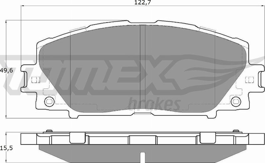 TOMEX brakes TX 19-35 - Тормозные колодки, дисковые, комплект autosila-amz.com