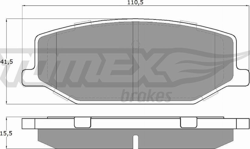TOMEX brakes TX 19-36 - Тормозные колодки, дисковые, комплект autosila-amz.com