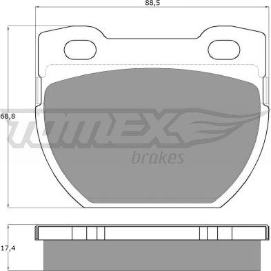 TOMEX brakes TX 19-25 - Тормозные колодки, дисковые, комплект autosila-amz.com