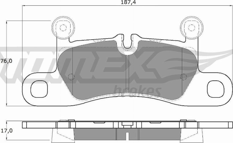 TOMEX brakes TX 19-26 - Тормозные колодки, дисковые, комплект autosila-amz.com