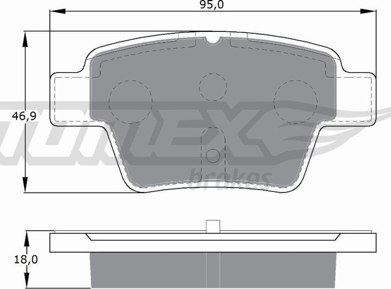 TOMEX brakes TX 14-65 - Тормозные колодки, дисковые, комплект autosila-amz.com