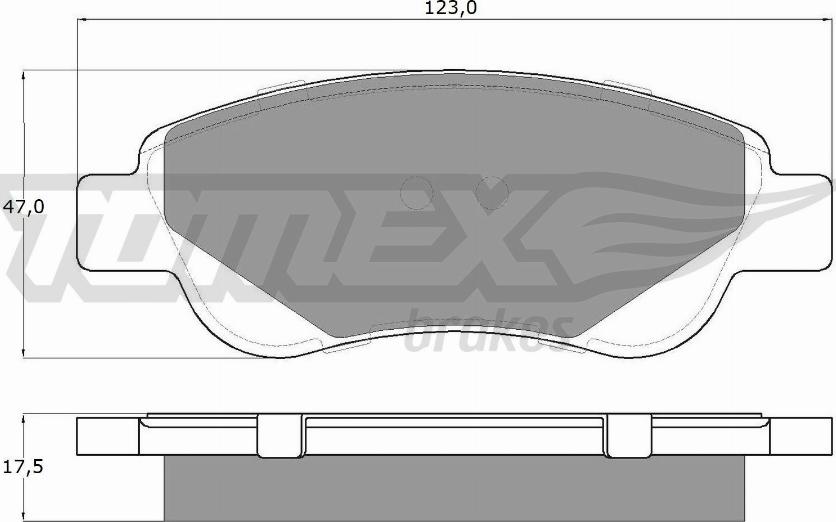 TOMEX brakes TX 14-37 - Тормозные колодки, дисковые, комплект autosila-amz.com