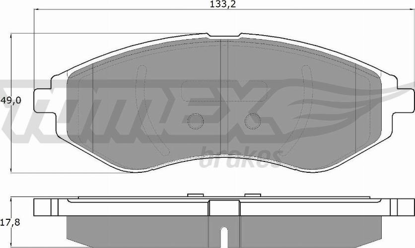 TOMEX brakes TX 14-22 - Тормозные колодки, дисковые, комплект autosila-amz.com