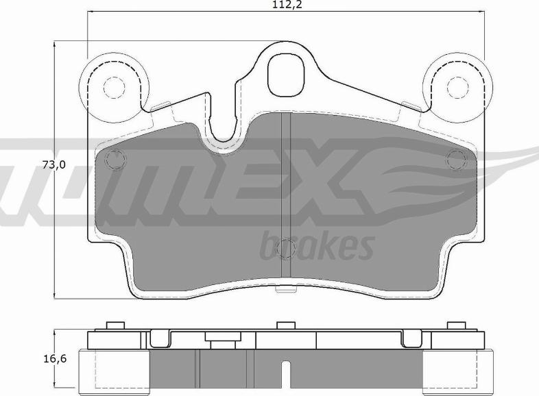 TOMEX brakes TX 14-76 - Тормозные колодки, дисковые, комплект autosila-amz.com