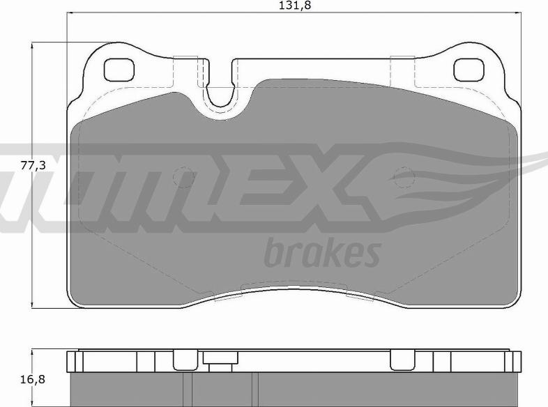 TOMEX brakes TX 14-73 - Тормозные колодки, дисковые, комплект autosila-amz.com