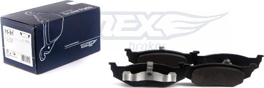 TOMEX brakes TX 15-91 - Колодки тормозные дисковые autosila-amz.com