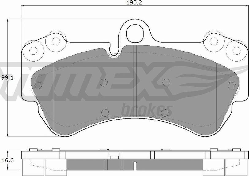 TOMEX brakes TX 15-16 - Тормозные колодки, дисковые, комплект autosila-amz.com