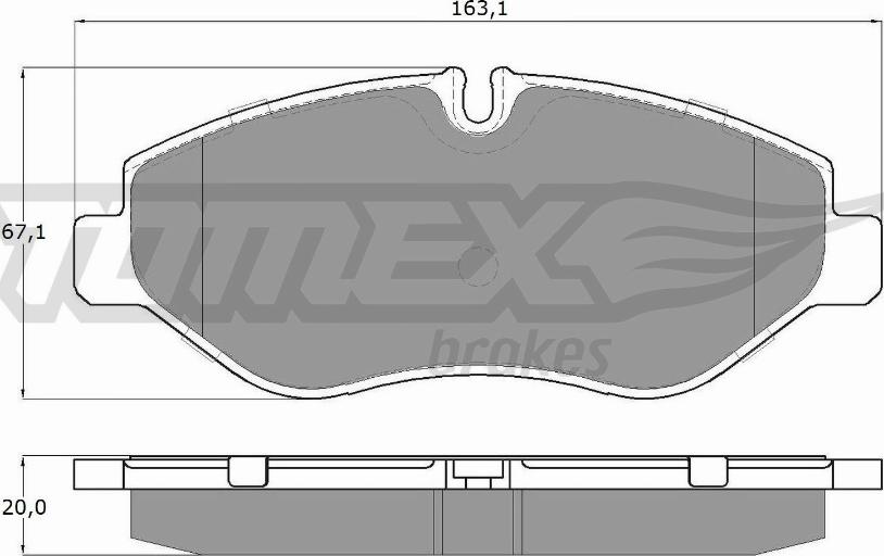 TOMEX brakes TX 15-86 - Тормозные колодки, дисковые, комплект autosila-amz.com