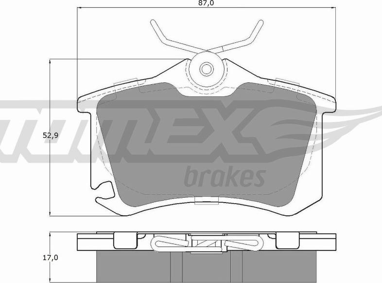 TOMEX brakes TX 15-22 - Тормозные колодки, дисковые, комплект autosila-amz.com