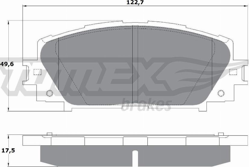 TOMEX brakes TX 16-09 - Тормозные колодки, дисковые, комплект autosila-amz.com