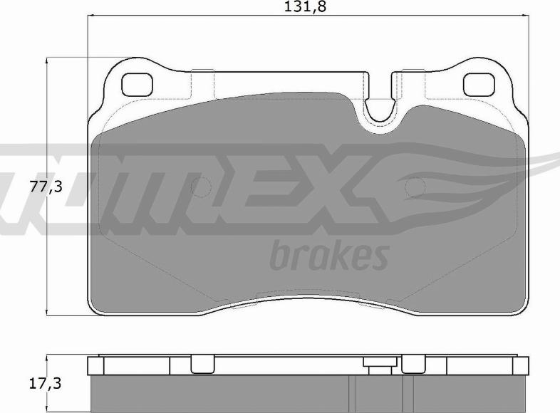 TOMEX brakes TX 16-72 - Тормозные колодки, дисковые, комплект autosila-amz.com