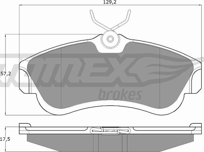 TOMEX brakes TX 10-95 - Тормозные колодки, дисковые, комплект autosila-amz.com