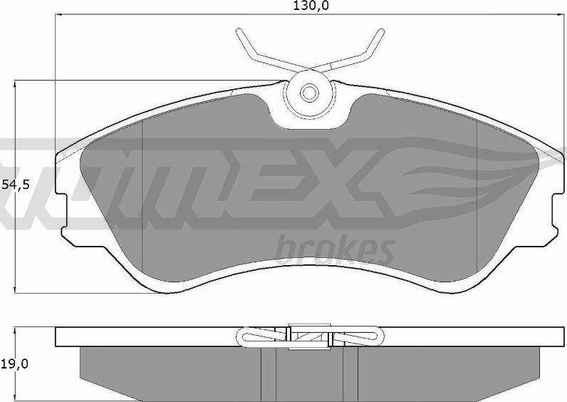 TOMEX brakes TX 10-65 - Тормозные колодки, дисковые, комплект autosila-amz.com