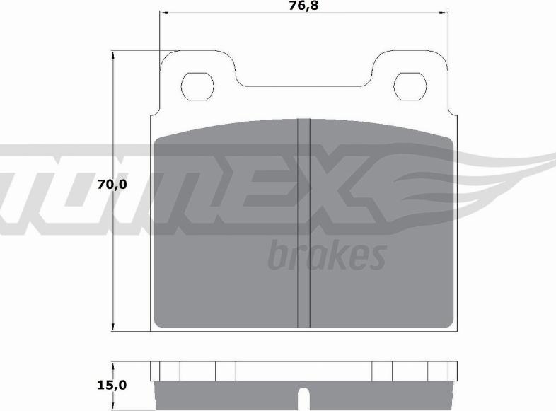 TOMEX brakes TX 10-18 - Тормозные колодки, дисковые, комплект autosila-amz.com