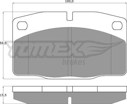 TOMEX brakes TX 10-13 - КОЛОДКИ ТОРМОЗНЫЕ ДИСКОВЫЕ autosila-amz.com