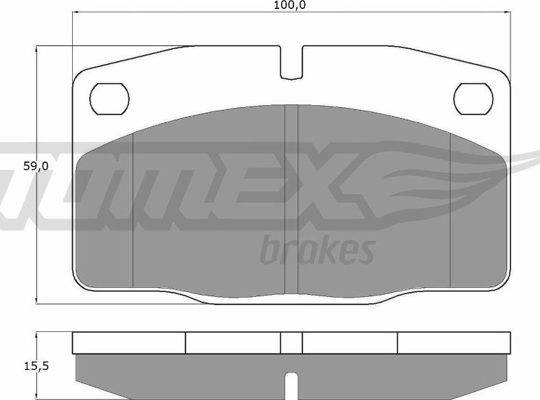 TOMEX brakes TX 10-13 - Тормозные колодки, дисковые, комплект autosila-amz.com