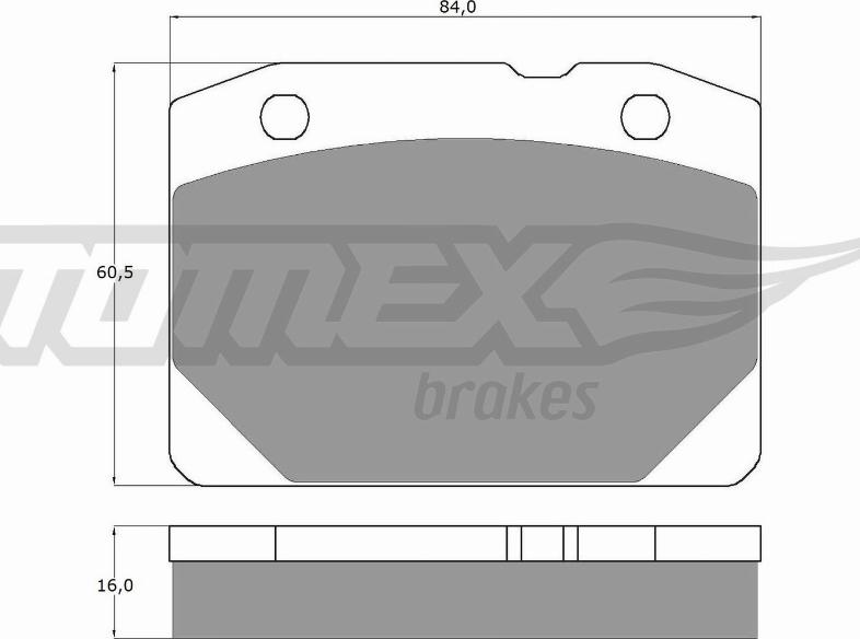 TOMEX brakes TX 10-31 - Тормозные колодки, дисковые, комплект autosila-amz.com