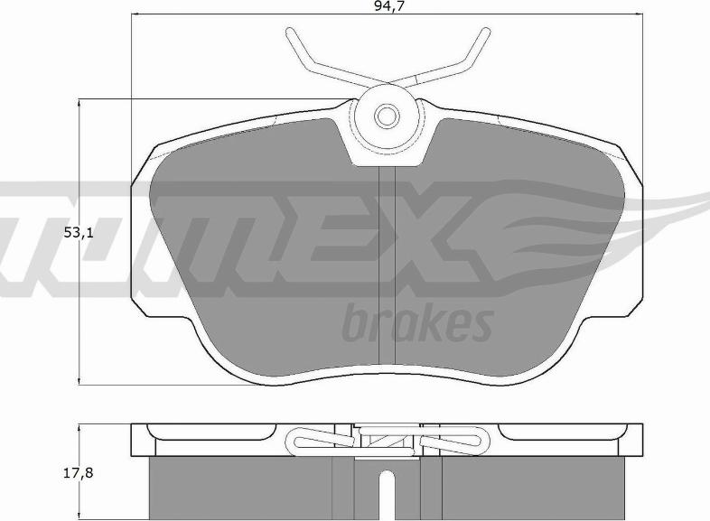 TOMEX brakes TX 10-38 - Тормозные колодки, дисковые, комплект autosila-amz.com