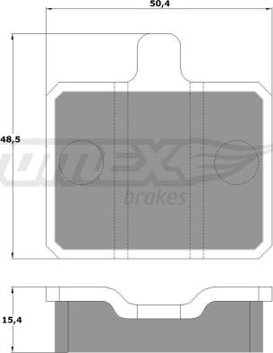 TOMEX brakes TX 10-25 - Тормозные колодки, дисковые, комплект autosila-amz.com