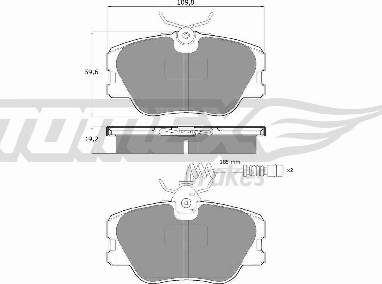 TOMEX brakes TX 10-211 - Тормозные колодки, дисковые, комплект autosila-amz.com