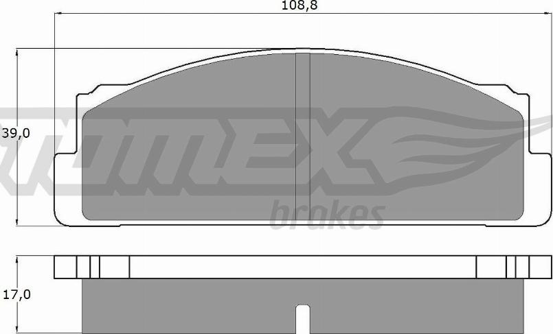 TOMEX brakes TX 10-23 - Тормозные колодки, дисковые, комплект autosila-amz.com