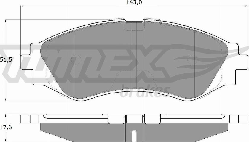 TOMEX brakes TX 10-74 - Тормозные колодки, дисковые, комплект autosila-amz.com