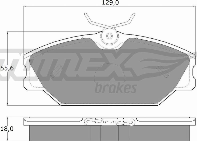 TOMEX brakes TX 10-761 - Тормозные колодки, дисковые, комплект autosila-amz.com