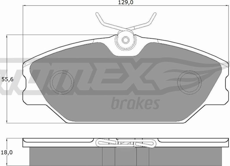 TOMEX brakes TX 10-771 - Тормозные колодки, дисковые, комплект autosila-amz.com
