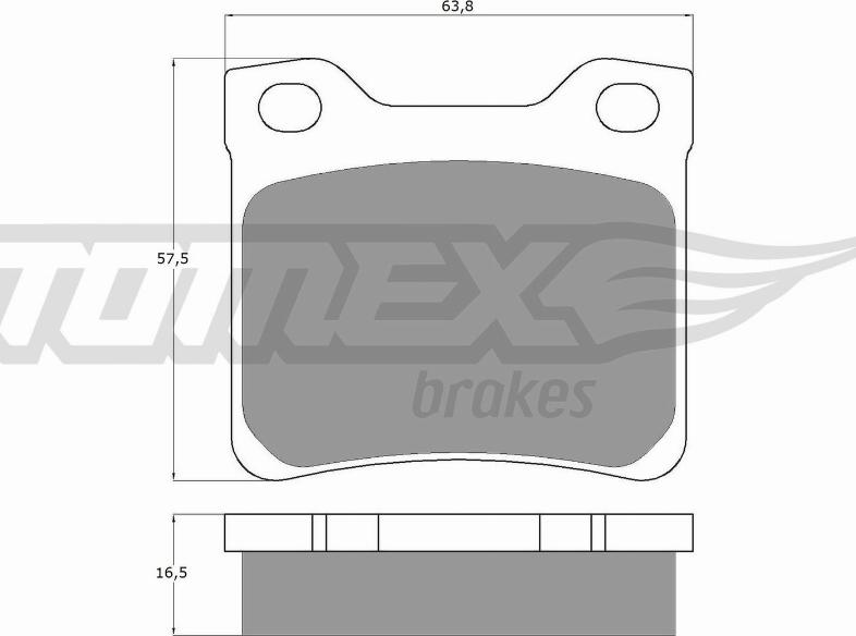 TOMEX brakes TX 11-94 - Тормозные колодки, дисковые, комплект autosila-amz.com