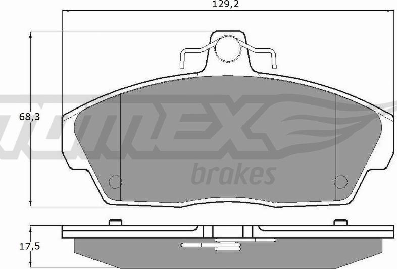 TOMEX brakes TX 11-511 - Тормозные колодки, дисковые, комплект autosila-amz.com