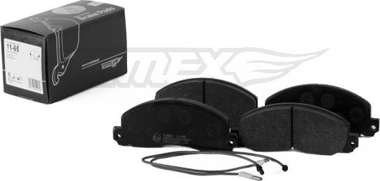 TOMEX brakes TX 11-65 - Тормозные колодки, дисковые, комплект autosila-amz.com